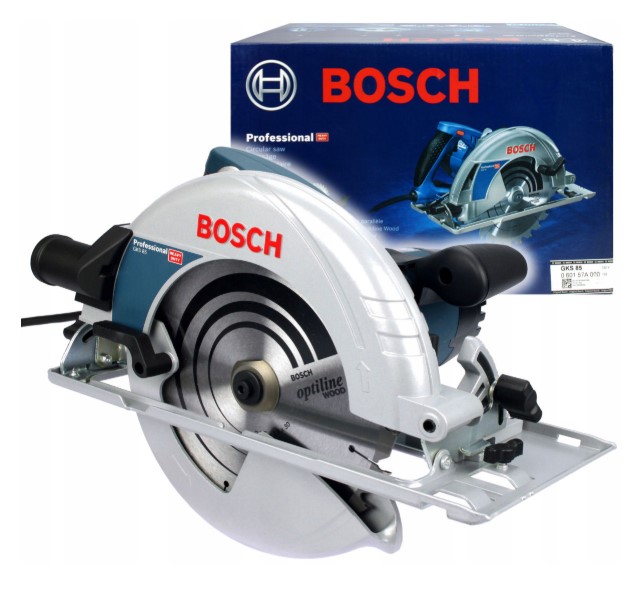 Bosch GKS 85 Professional Circular Saw – High Power Circular Saw for Heavy Duty Wood Cutting, Construction, and Carpentry Applications